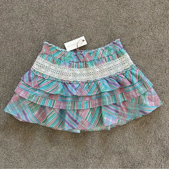 NWT LoveShackFancy Corbett Skirt in Candyland Multi Size Large - Picture 1 of 8